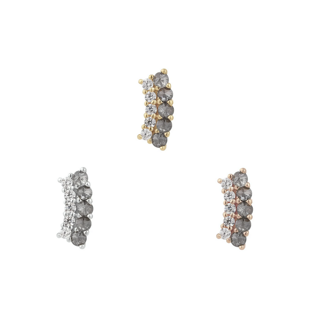 Whisper + Shout Grey Diamond and CZ — Buddha