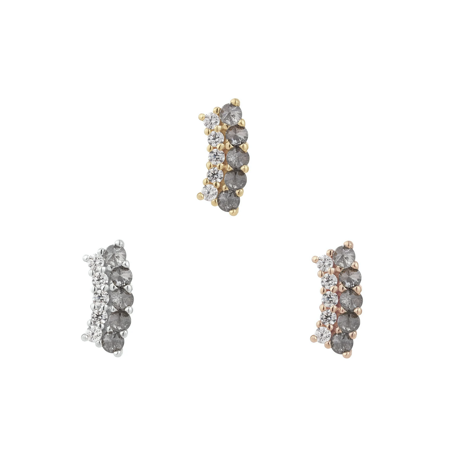 Whisper + Shout Grey Diamond and CZ — Buddha