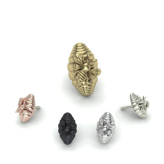 Wild Bee From Mushroom