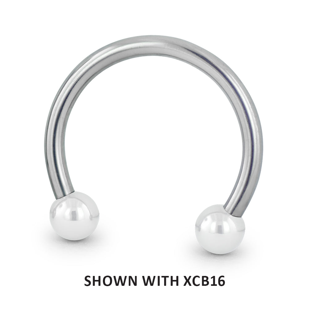 Titanium 16ga Threadless Circular Barbell