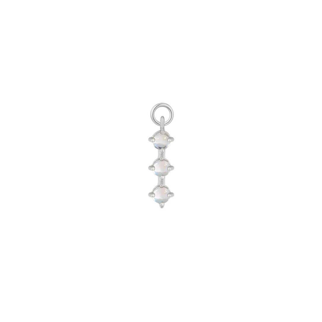XOXO Charm with Rainbow Moonstone From Buddha