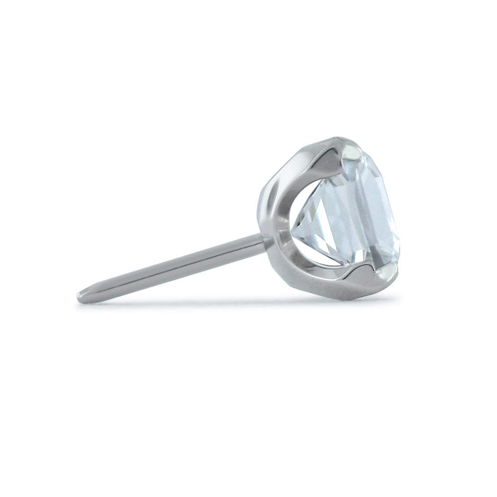 Titanium Princess Cut Gems