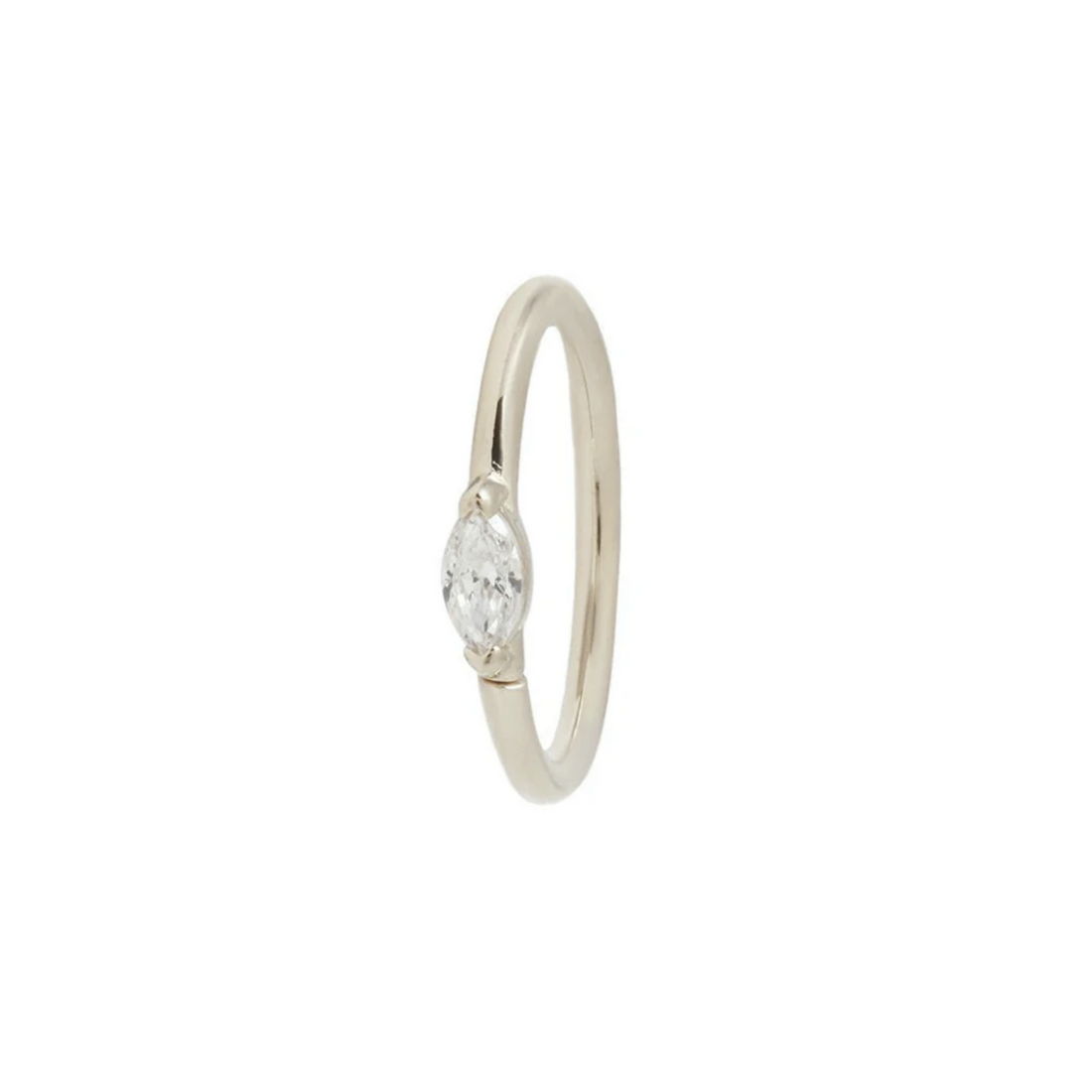 Zuri Seam Ring with CZ — Buddha