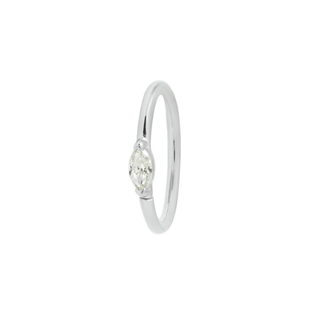 Zuri Seam Ring with CZ — Buddha