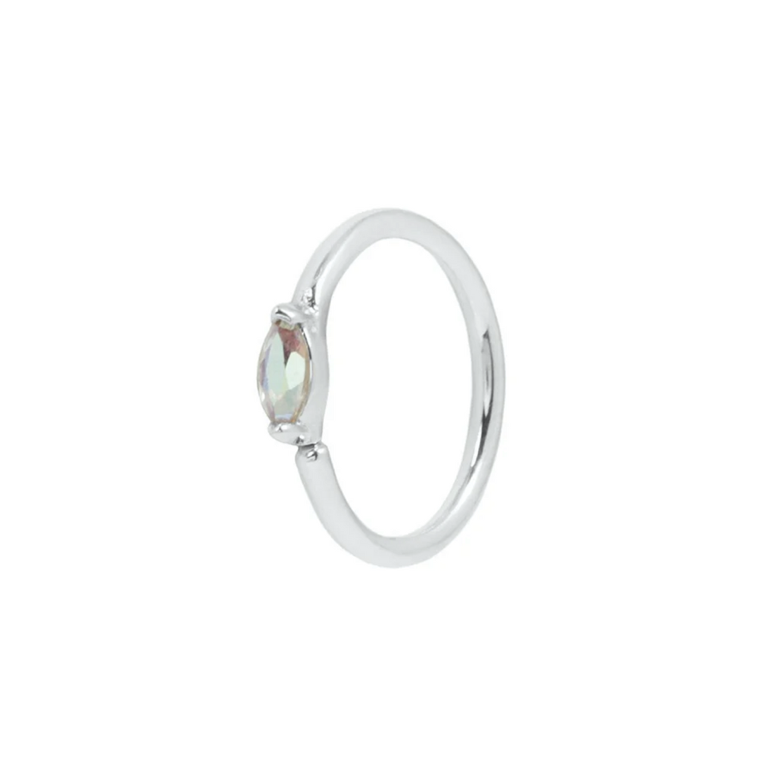 Zuri Seam Ring with Mercury Mist Topaz — Buddha