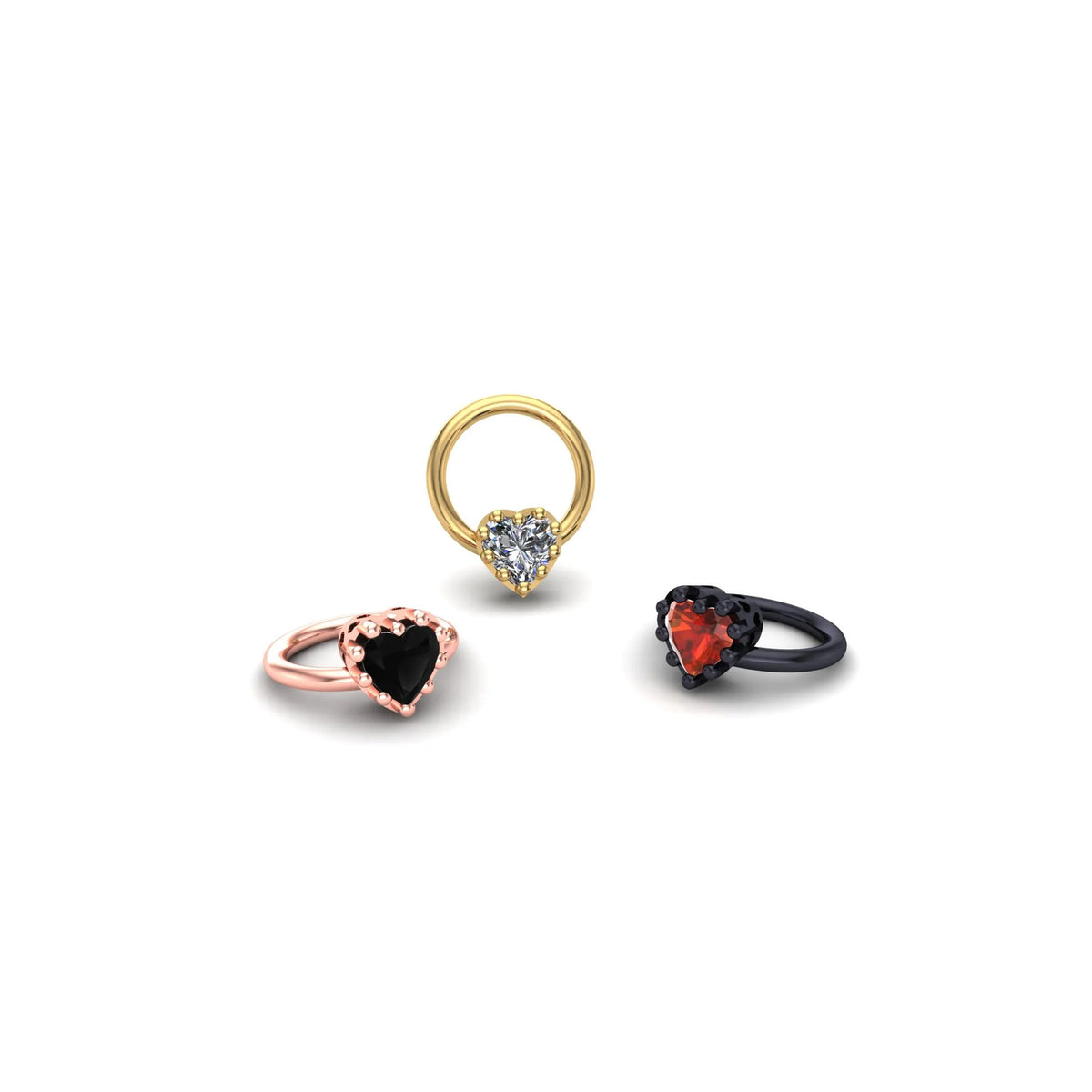 Heart Prong Ring by M.US.HROOM