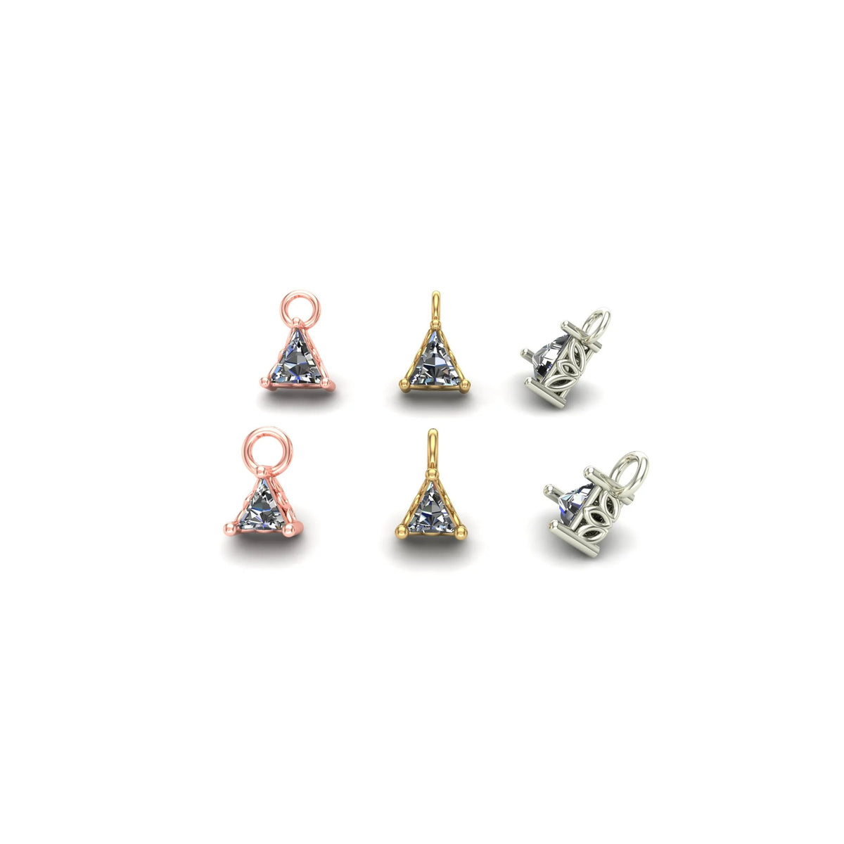 Triangle Prong Charm by M.US.HROOM