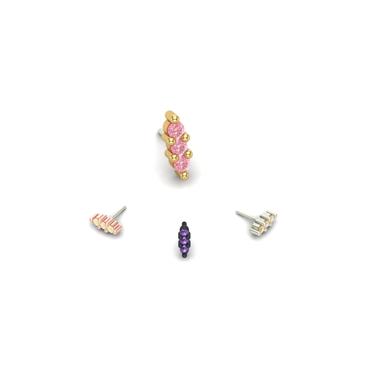 Triple Stone Prong by M.US.HROOM — alternate view 2