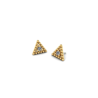 Beaded Triangle With Gem — NorVoch