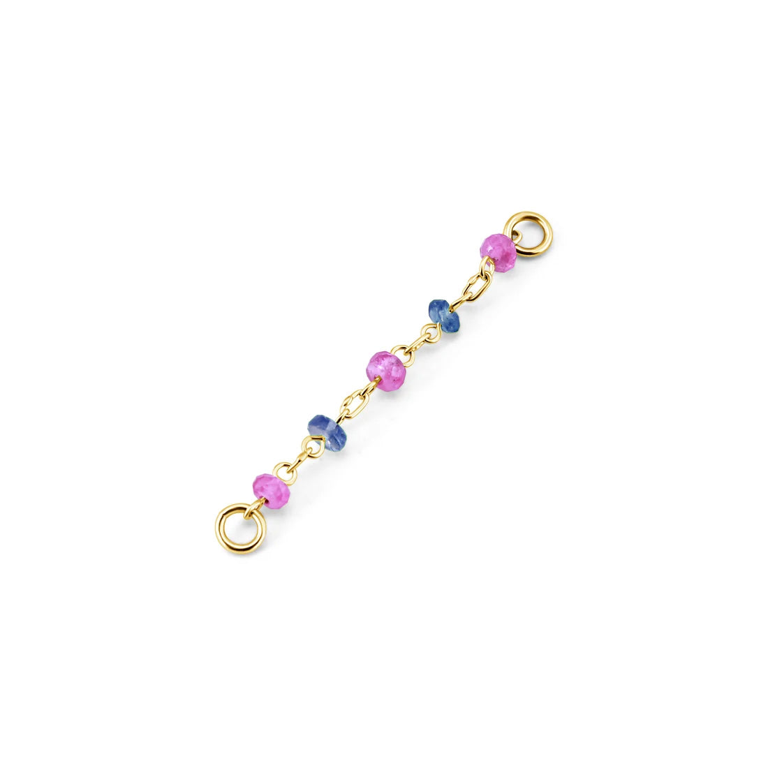 Blue and Pink Sapphire Chain — NorVoch