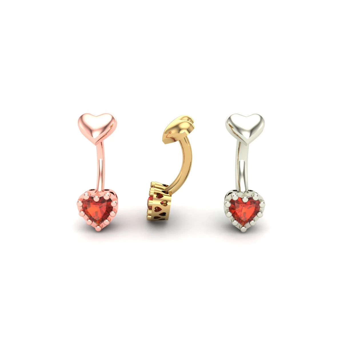 Heart Curved Barbell by M.US.HROOM
