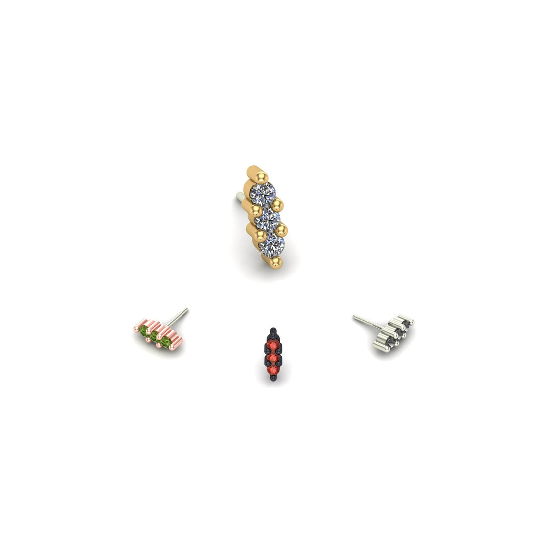 Triple Stone Prong by M.US.HROOM