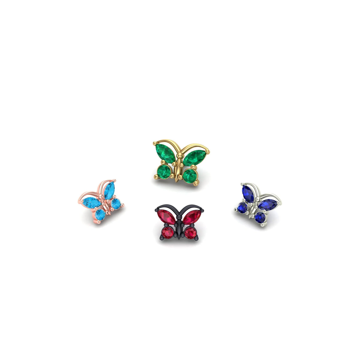 Butterfly with Gemstones by M.US.HROOM