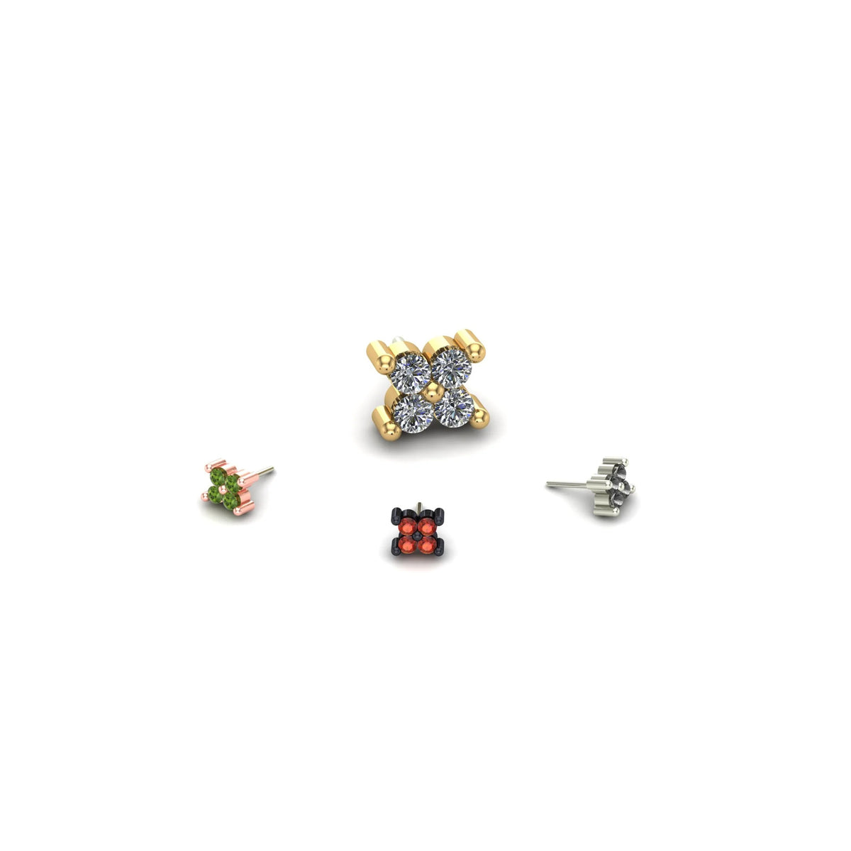 Cluster Quadrinity with Gemstone by M.US.HROOM