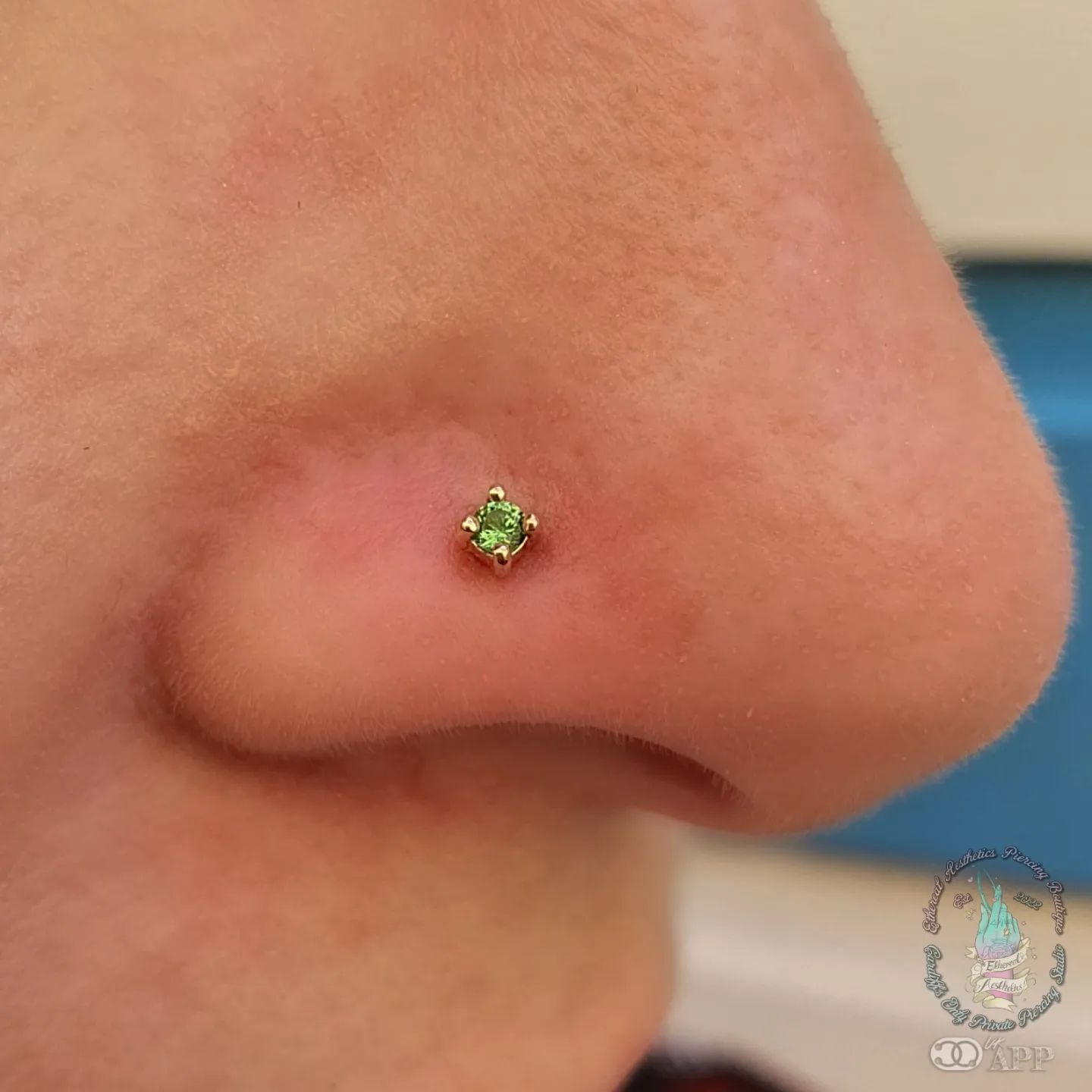 Prong Gem with Tsavorite - Buddha Jewelry