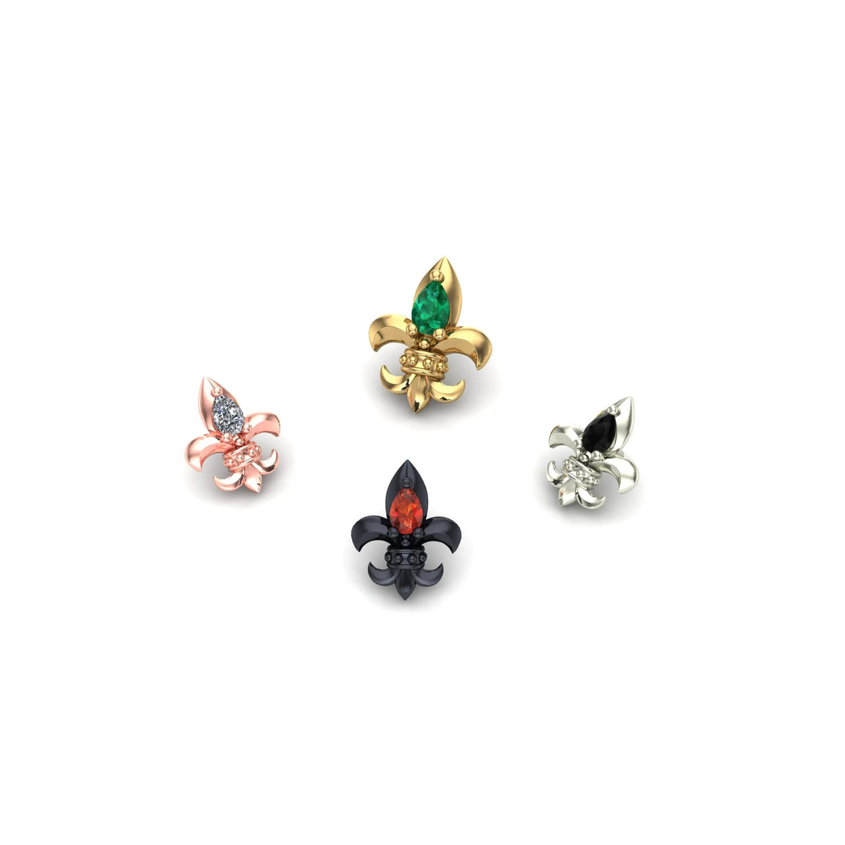 Fleur-De-Lis with Gemstone by M.US.HROOM — alternate view 2