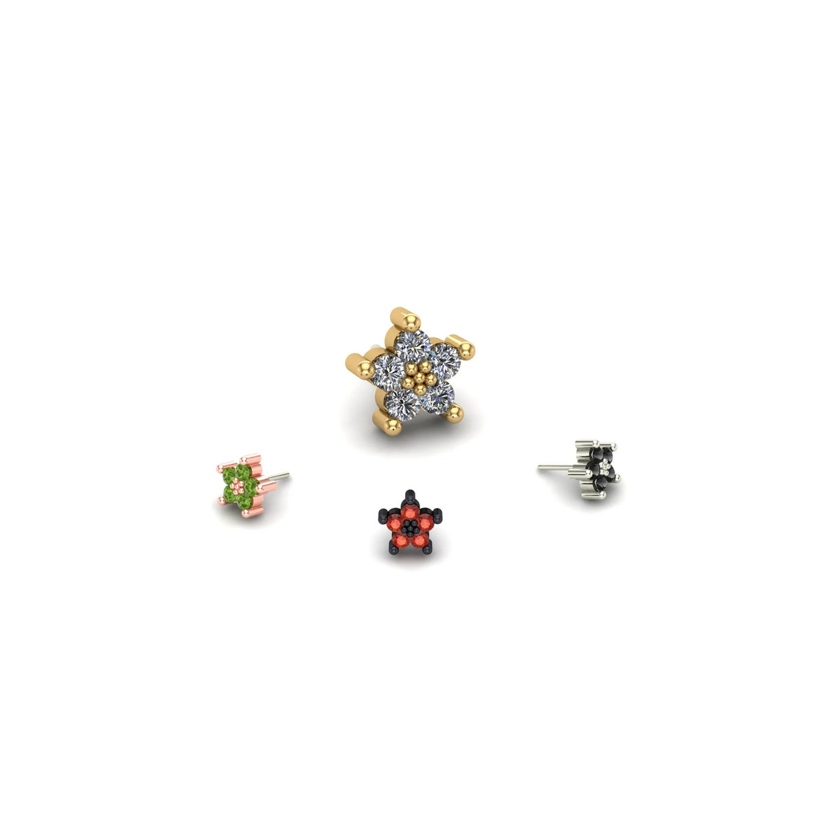 Cluster Quintipartite with Gemstone by M.US.HROOM