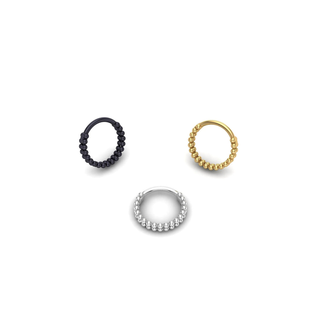 Double Row Beaded Ring by M.US.HROOM