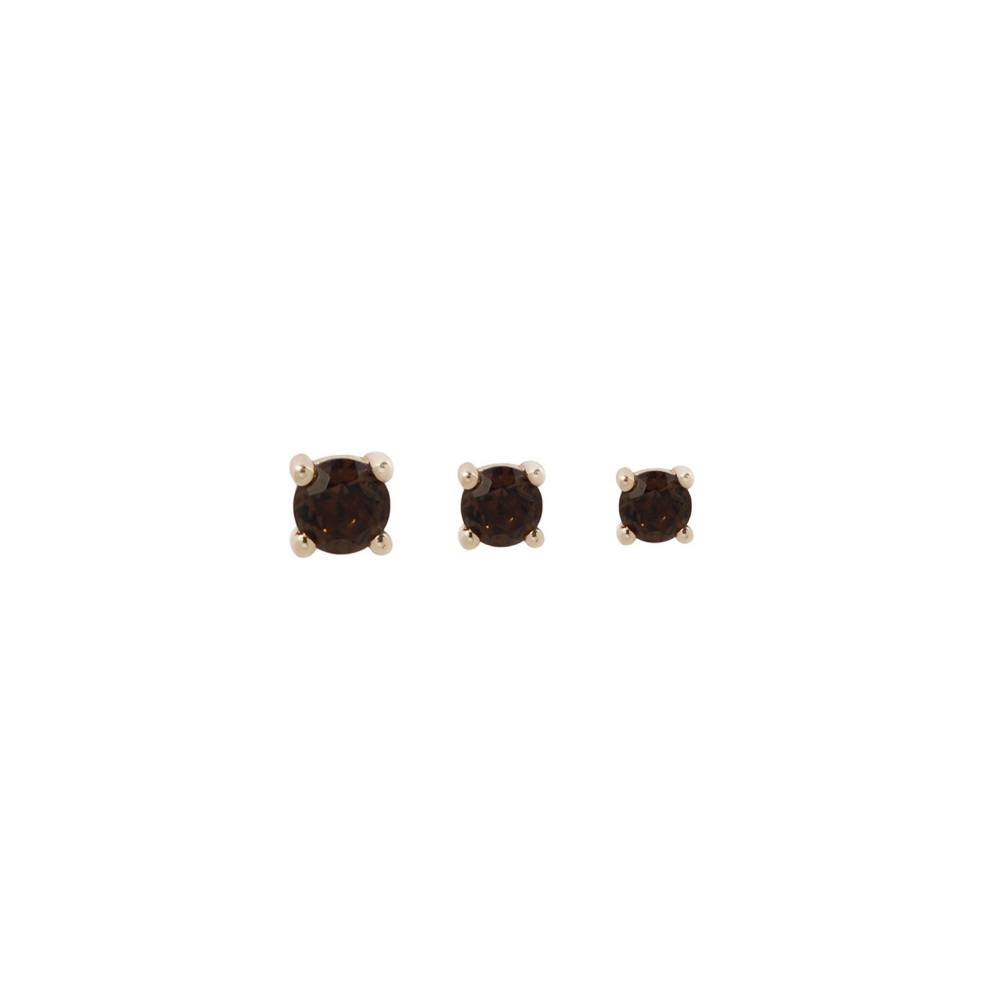 Prong Gem with Smoky Quartz - Buddha Jewelry