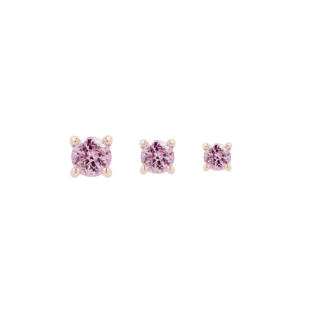Prong Gem with Pink Sapphire - Buddha Jewelry