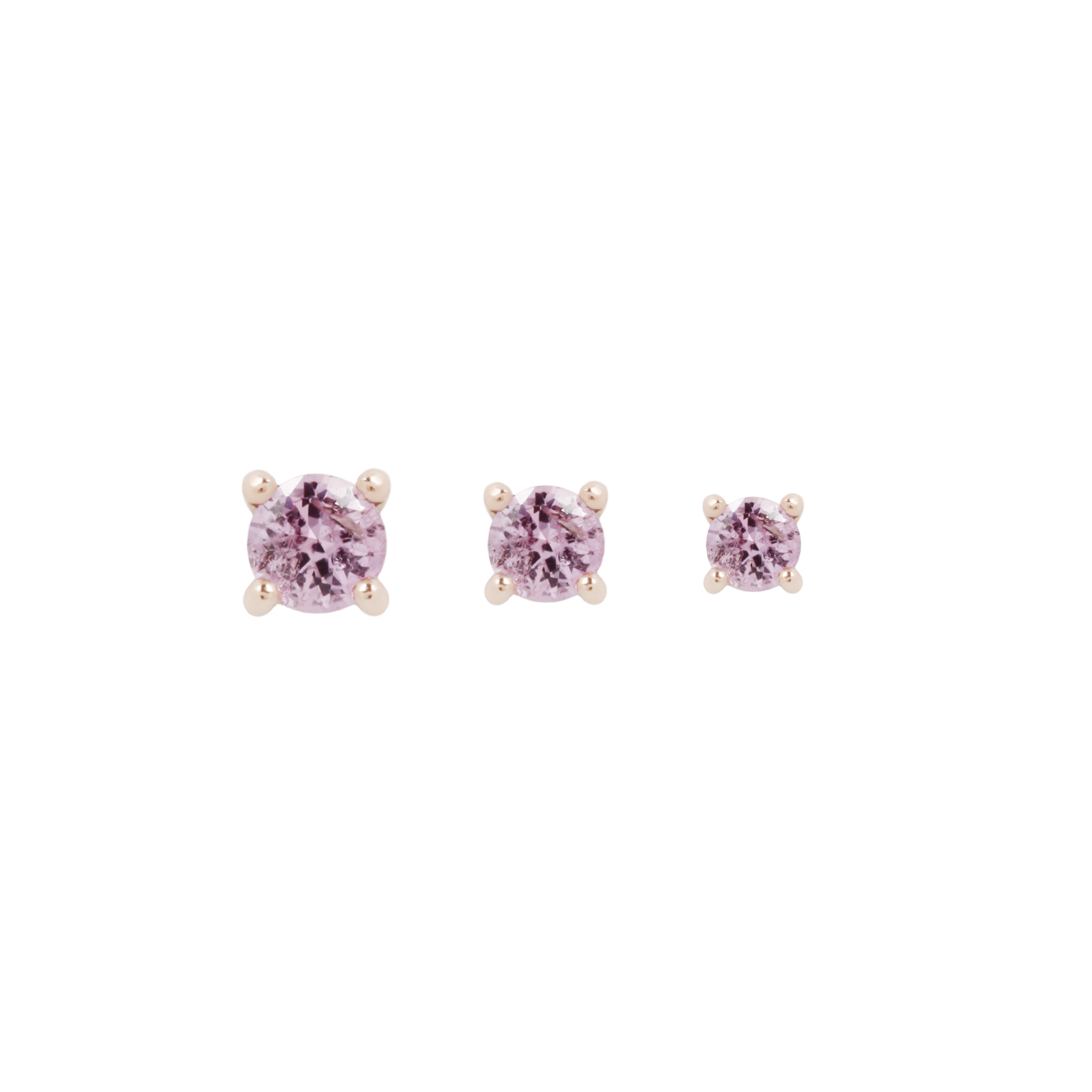 Prong Gem with Pink Sapphire - Buddha Jewelry