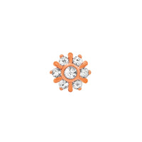 Seven Gem Radiant CZ Cluster in 14K Rose Gold — Junipurr
