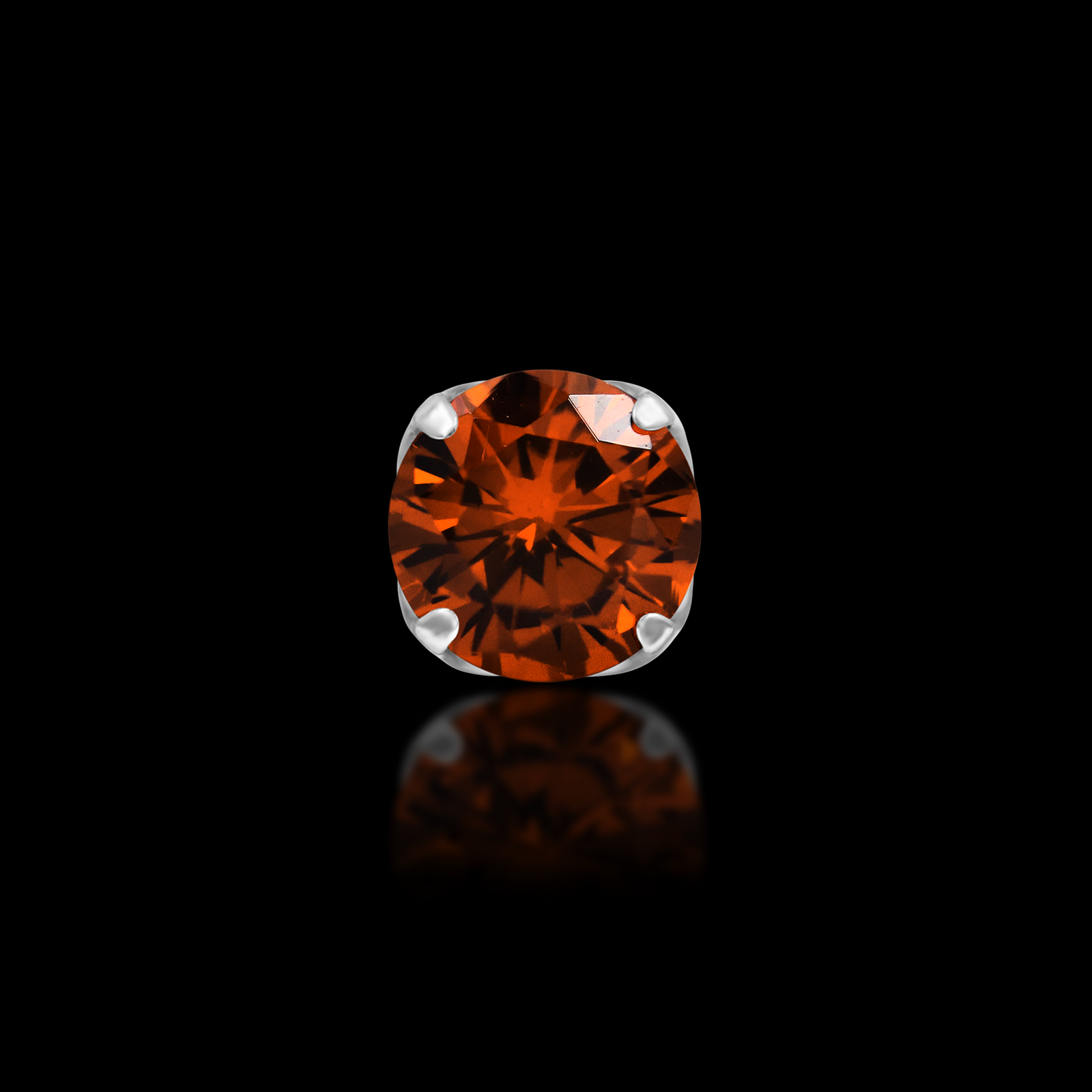 Prong-Set Gem 3 Claws - Threaded