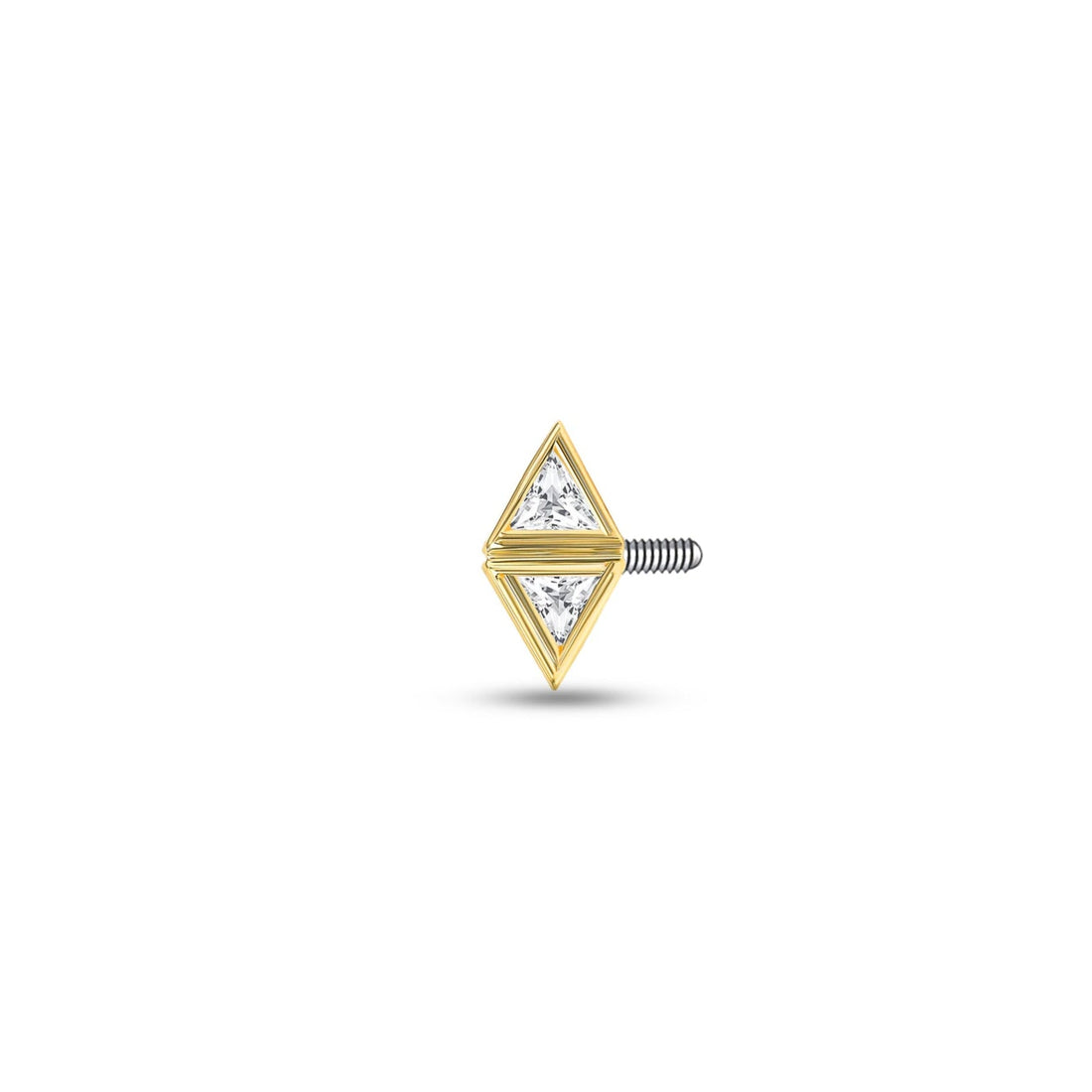 Double Triangle Bezel Side Pin — NorVoch